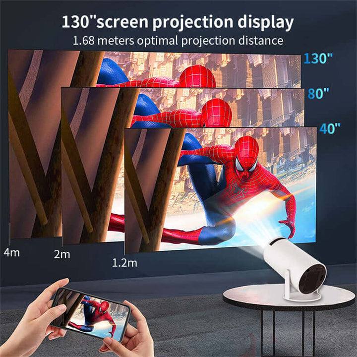Bærbar 4K Smart Projektor til Hjemmebiograf