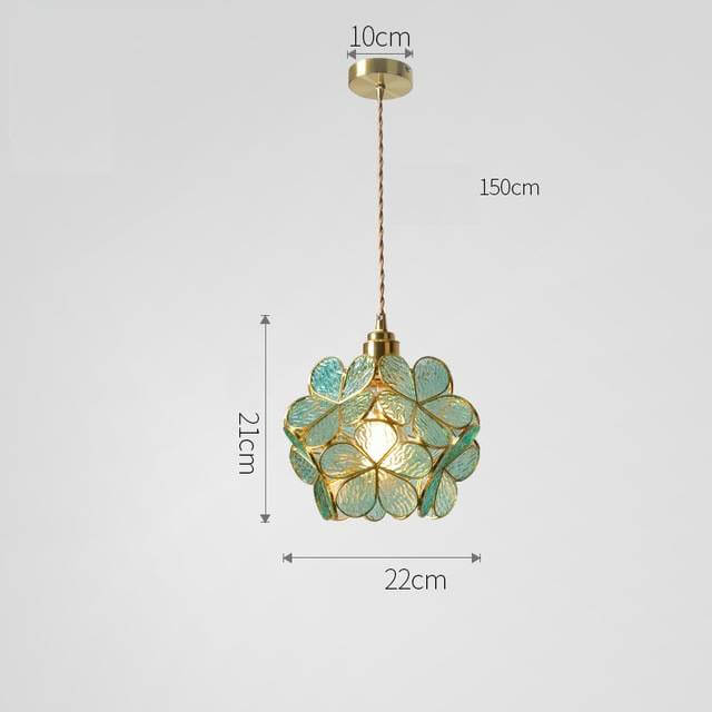 Moderne Nordisk Glas Blomsterpendel Lys