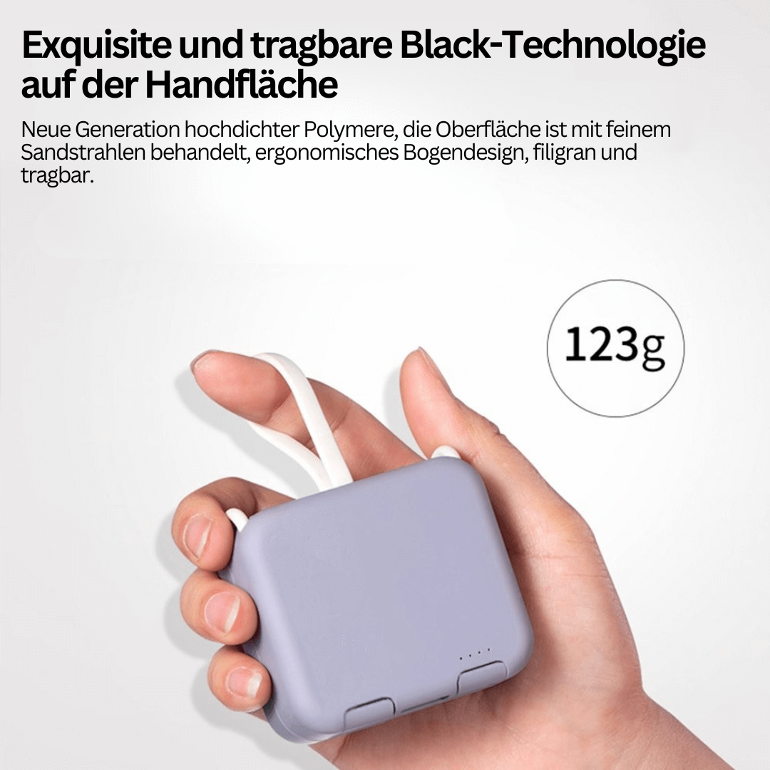 Kompakt sammenfoldelig powerbank 4000mAh