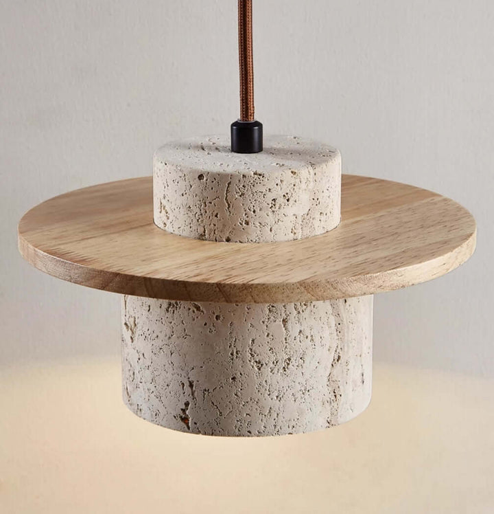 Hængelampe i Travertin Designerlampe