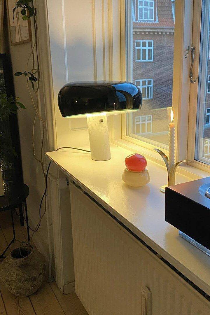 Designer Bordlampe i Marmor