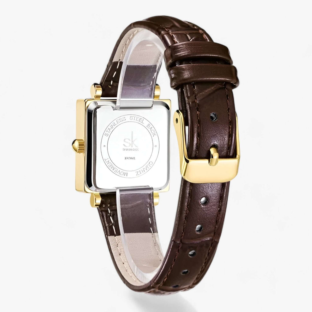 Kvinders firkantet armbåndsur - moderne og elegant