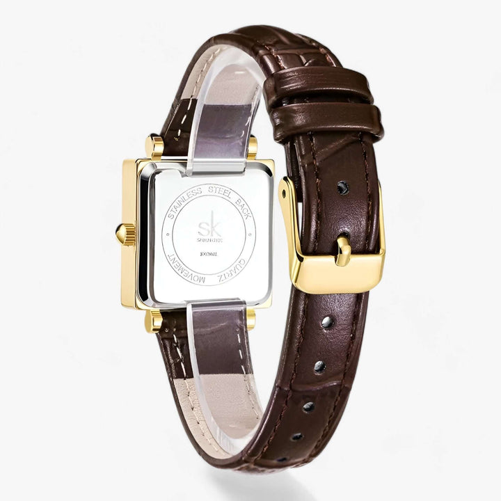 Kvinders firkantet armbåndsur - moderne og elegant