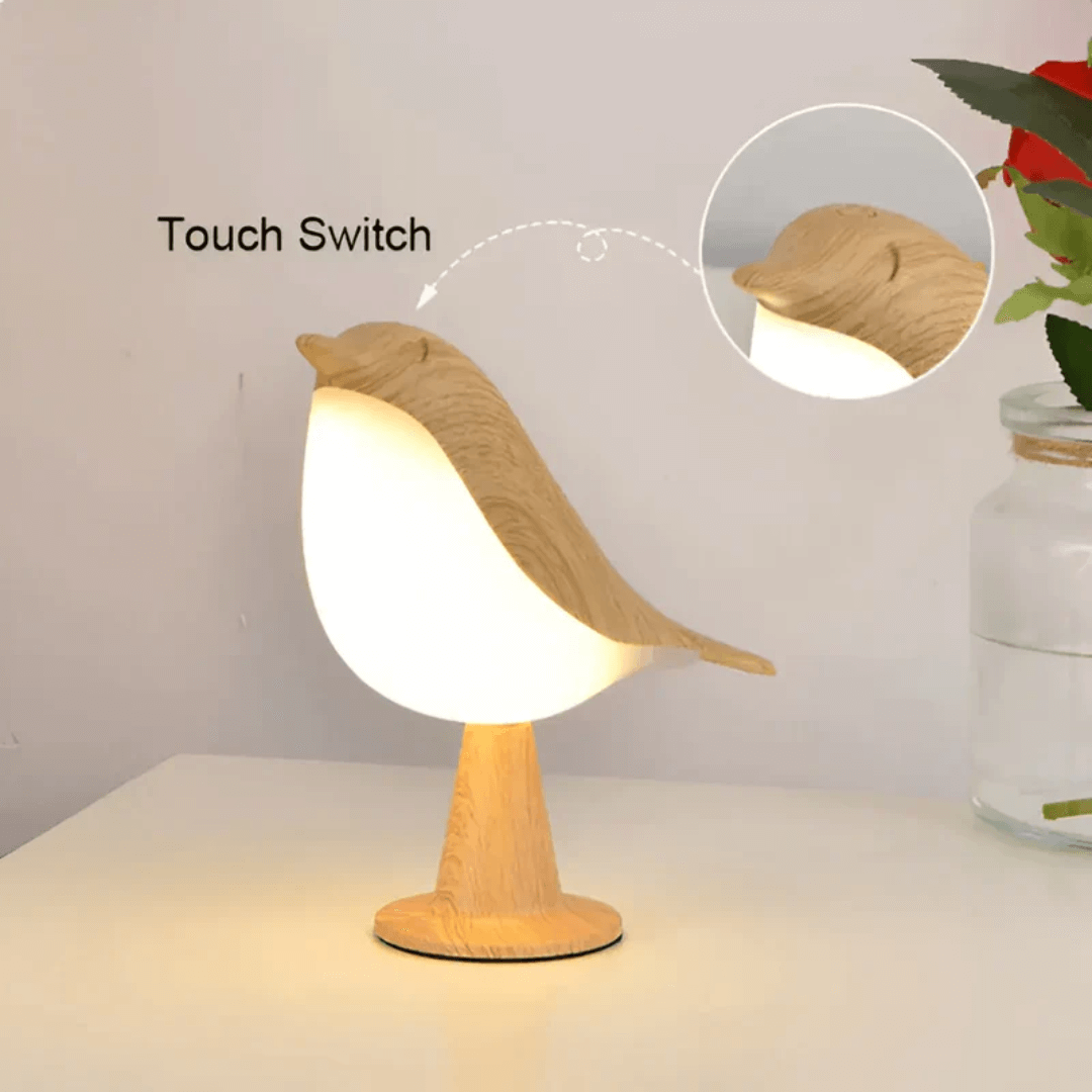LED Fuglelampe med Touch & Aromaterapi