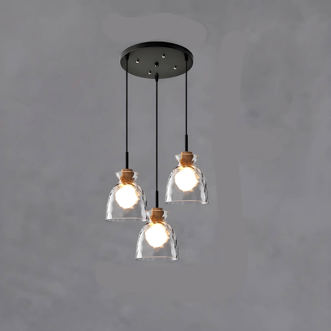 Moderne Glas Lysekrone med 1/3 Hoveder