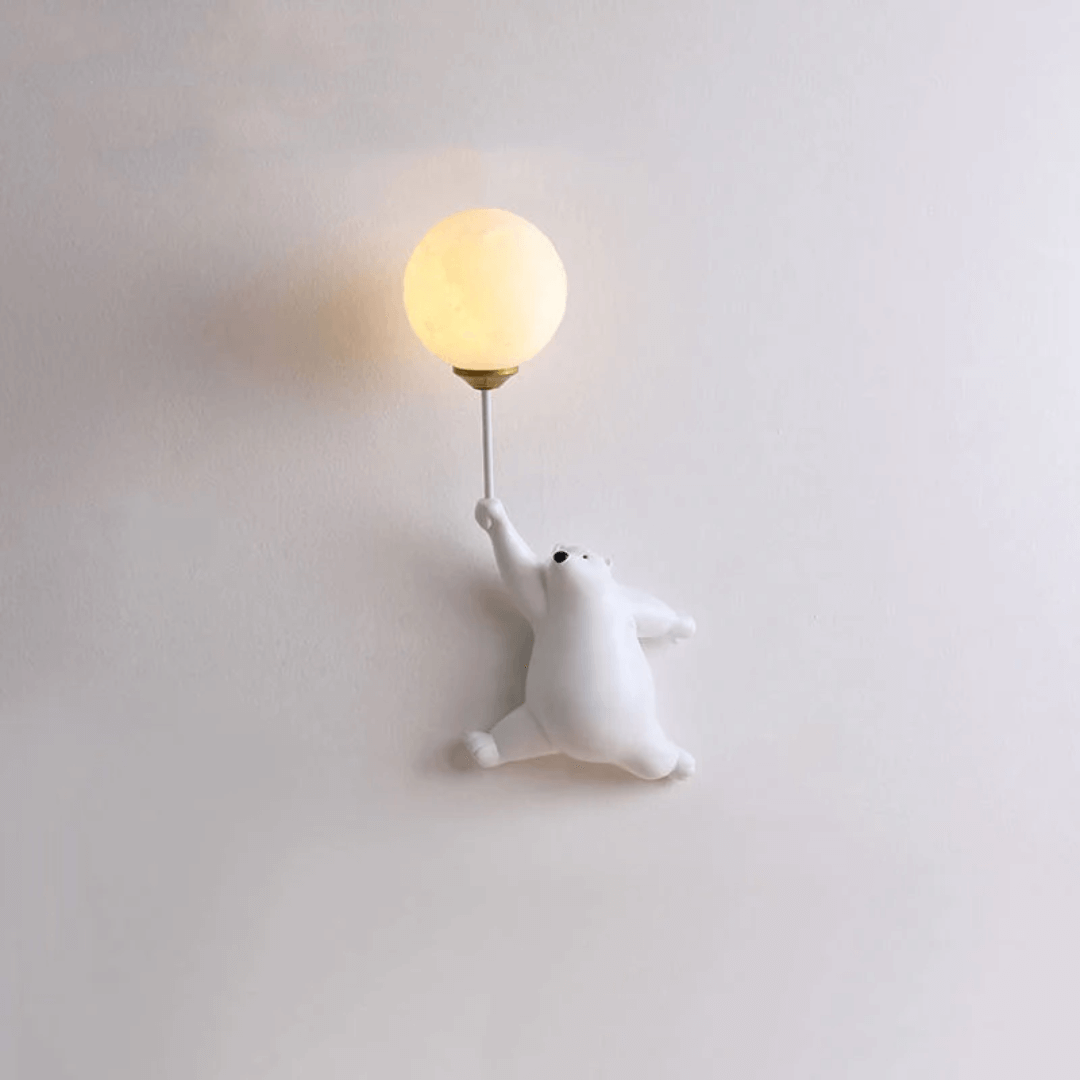 LED-væglampe med bjørnedesign til børneværelset