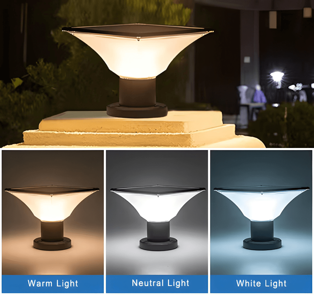 Vandtæt Solar Standerlampe med 3 Farvetilstande