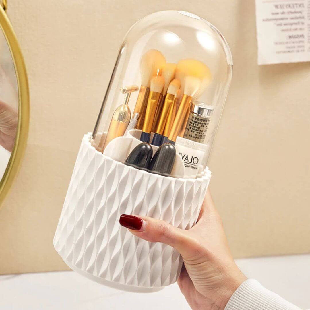 Drejelig Kosmetik Organizer med Låg