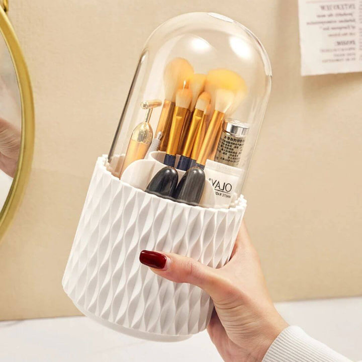Drejelig Kosmetik Organizer med Låg