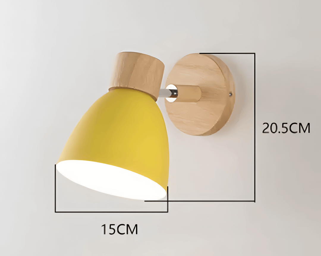 Hængende Væglampe i Træ, Nordisk Moderne Stil