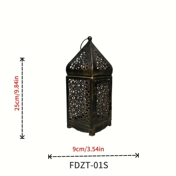 Vintage Metal Lantern Lysestage Dekoration