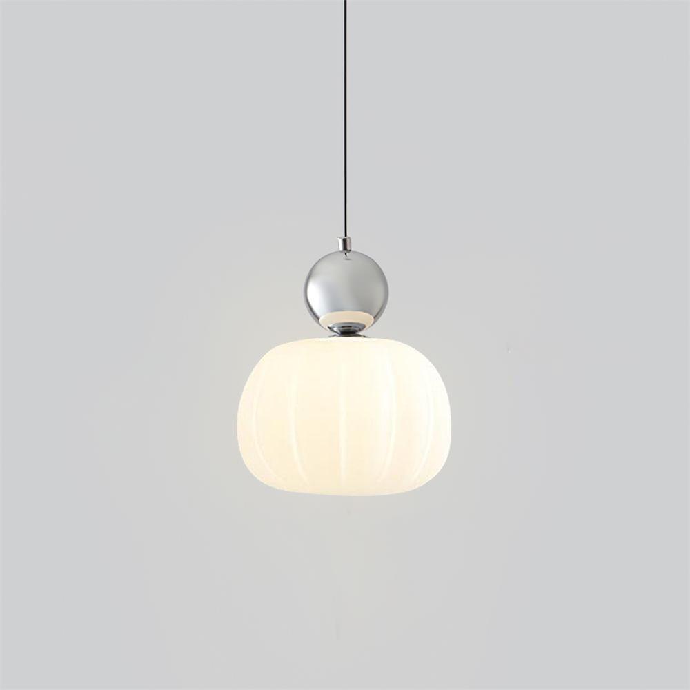 Elegant Græskar Pendellampe, 14 cm
