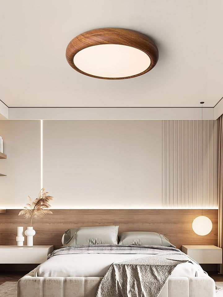 LED Loft Rund Loftlampe i Trælook