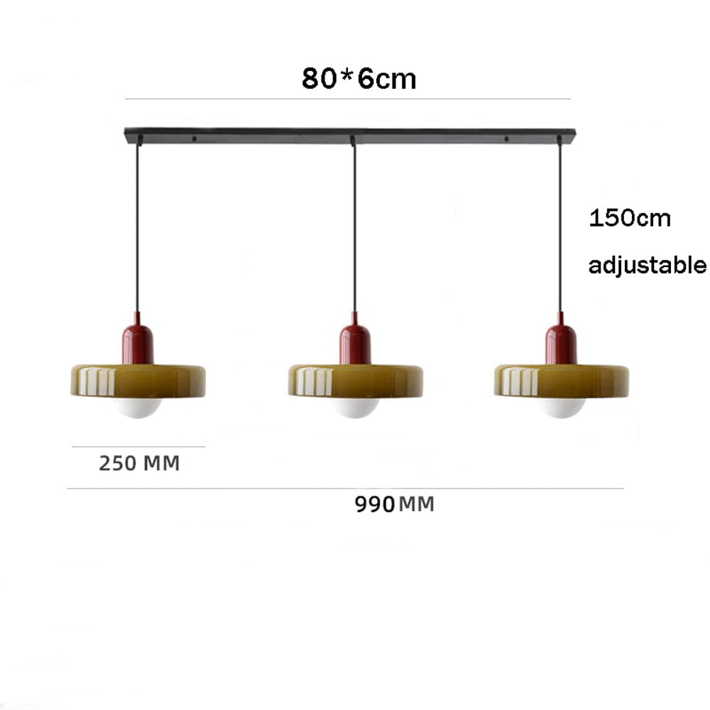 3-hovedet Bauhaus Pendellampe