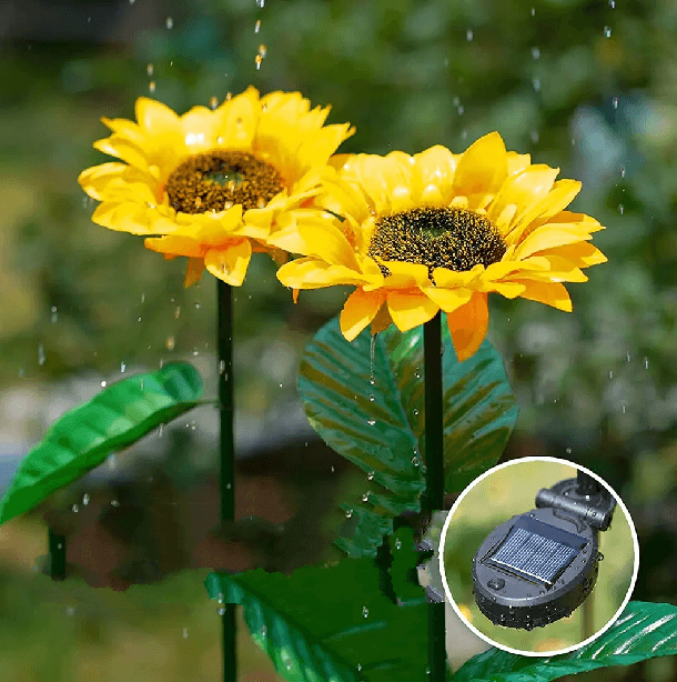 Solar LED Solcelle-Solsikkebelysning til Have
