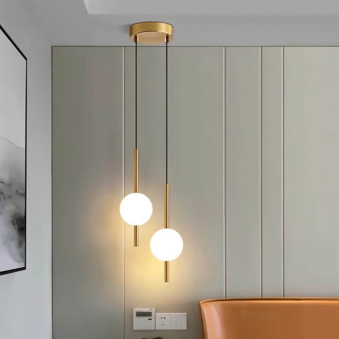 Moderne Glaskugle Pendellampe