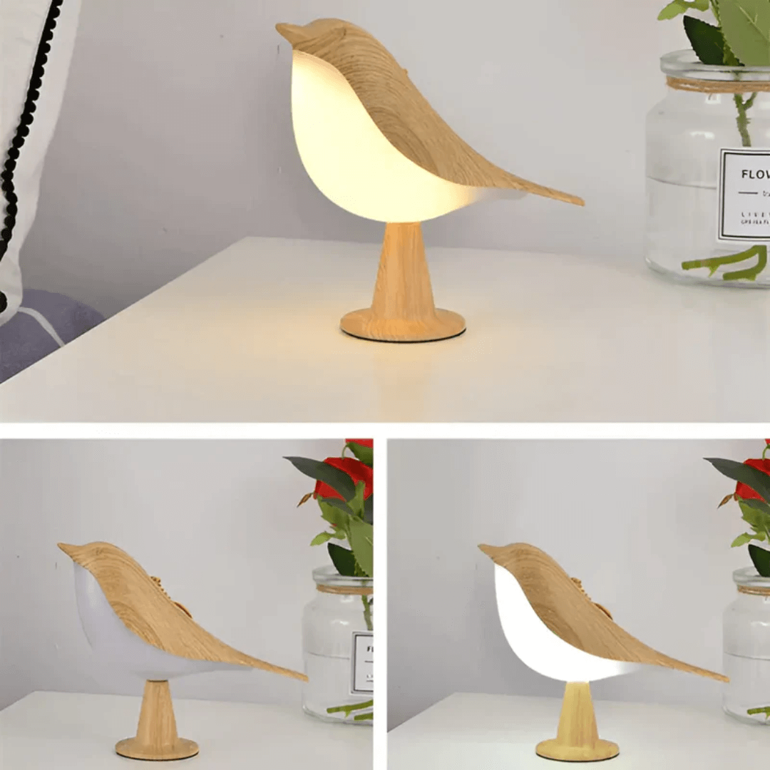 LED Fuglelampe med Touch & Aromaterapi