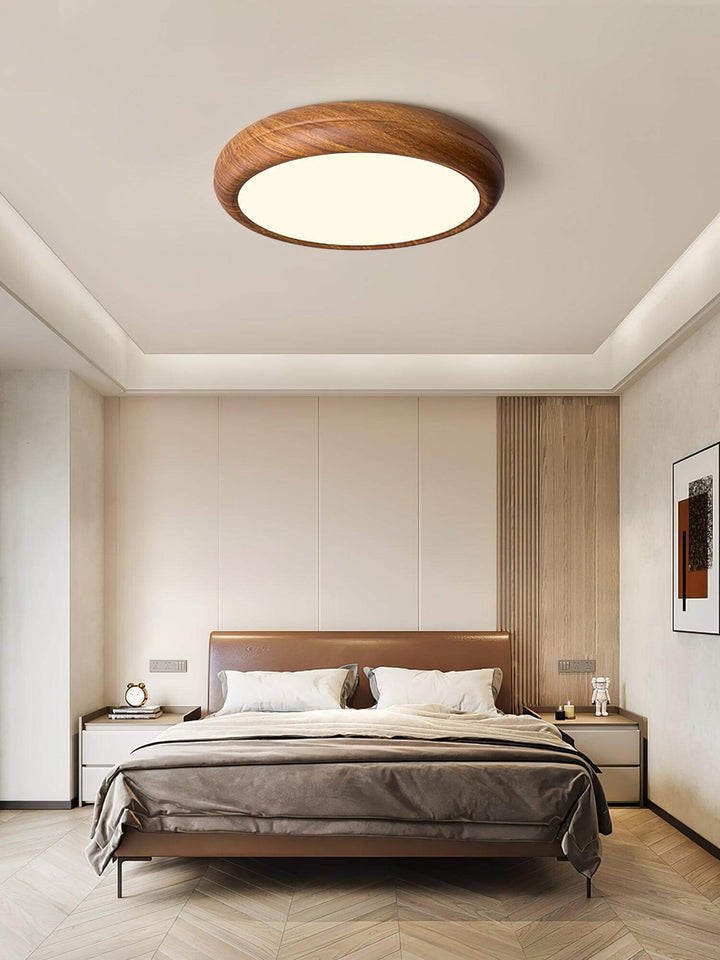 LED Loft Rund Loftlampe i Trælook