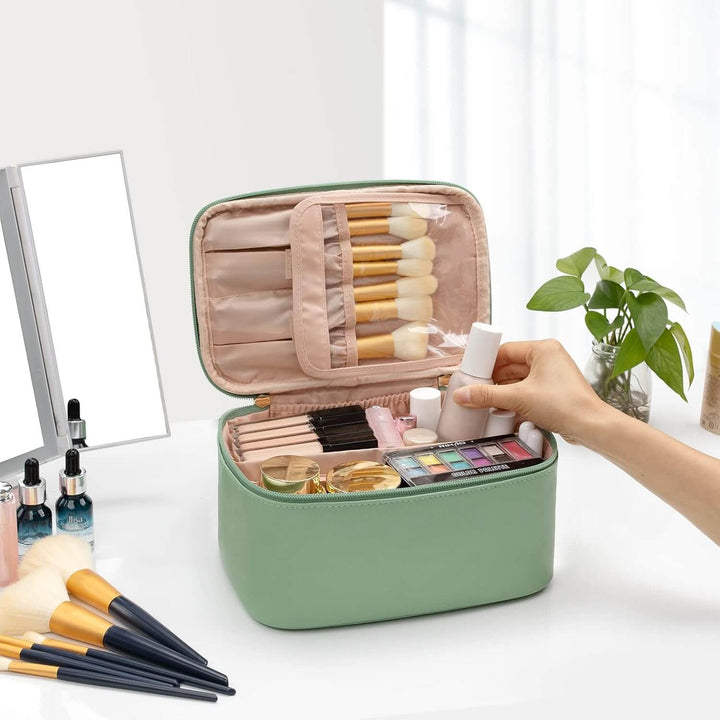 Rejse Make-up Organizer med justerbare rum