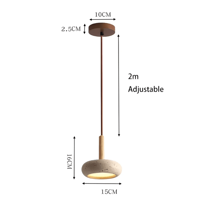LED Loft Pendel Retro Trælook Design Lampe
