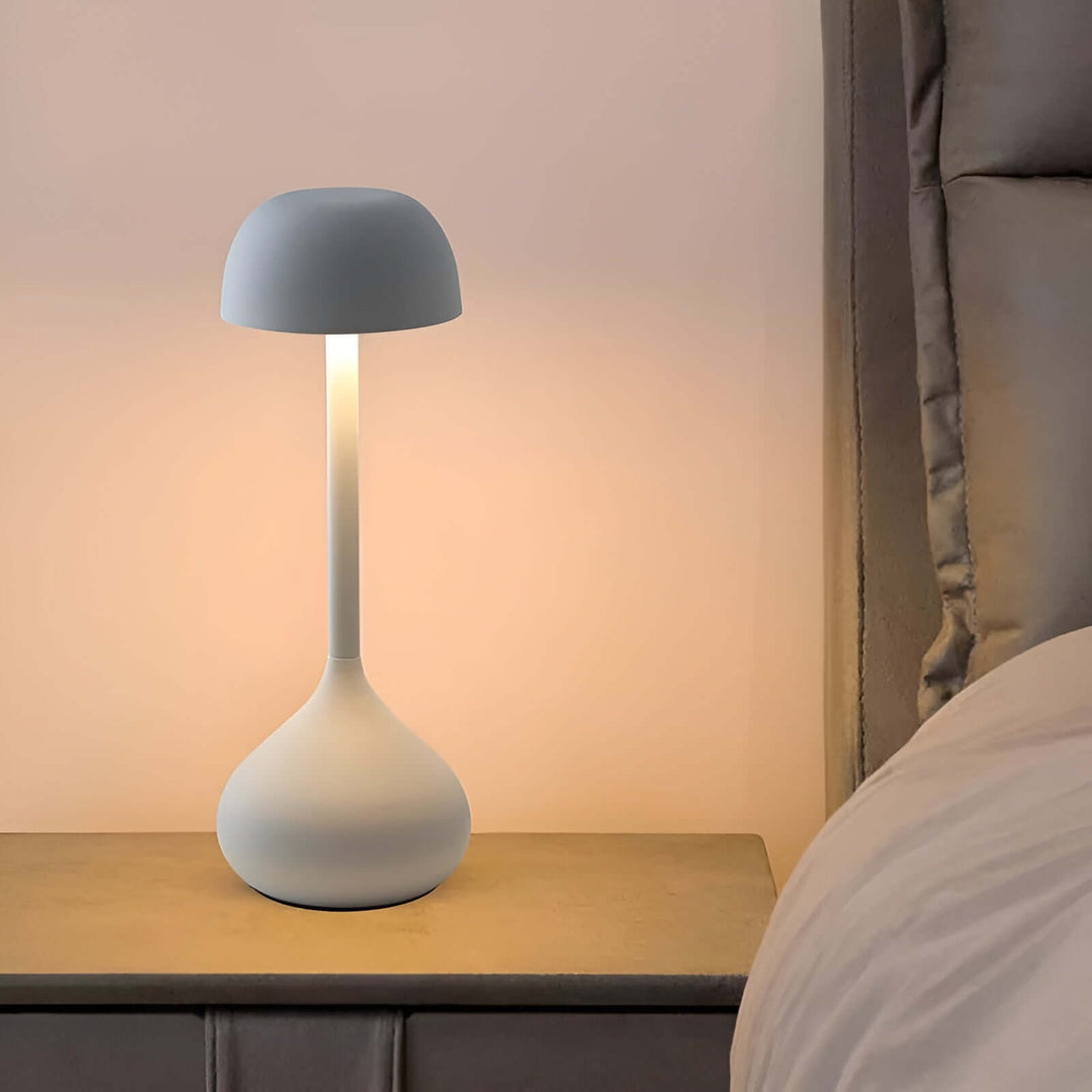 Dæmpbar trådløs LED-bordlampe i svampedesign