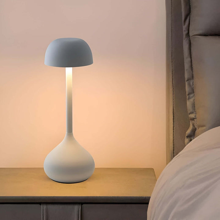 Dæmpbar trådløs LED-bordlampe i svampedesign