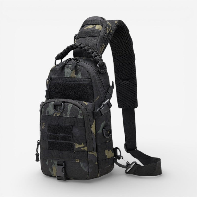 Letvægts unisex skuldertaske med sikker lynlås og justerbar rem. Ideel til daglig brug og rejser.