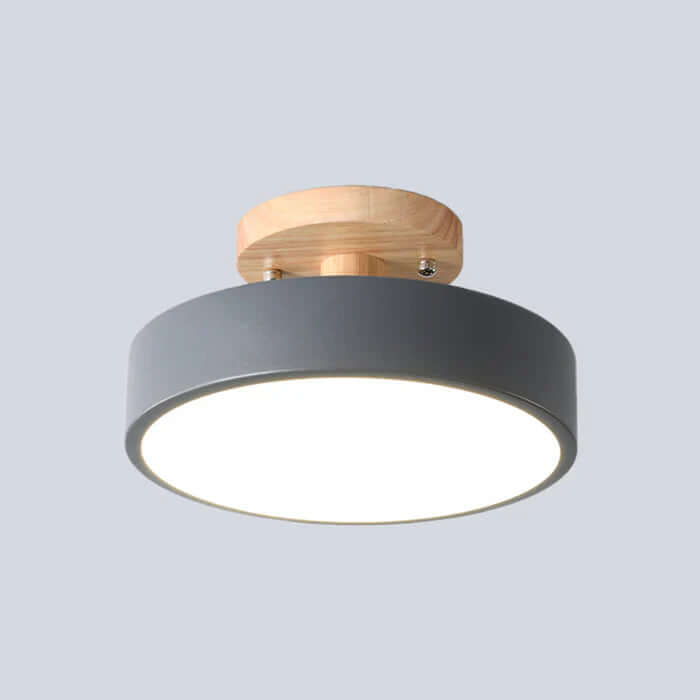 Moderne LED Loft Plafondlampe i Skandinavisk Træ
