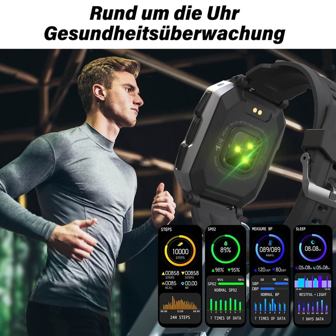 Robust Smartwatch med AMOLED-Display