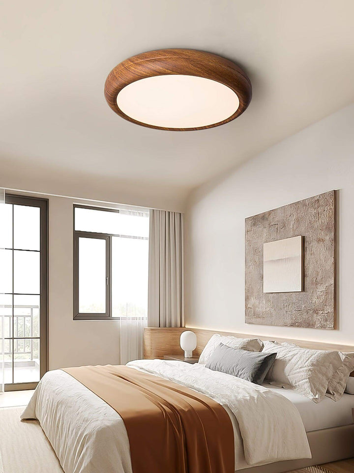 LED Loft Rund Loftlampe i Trælook