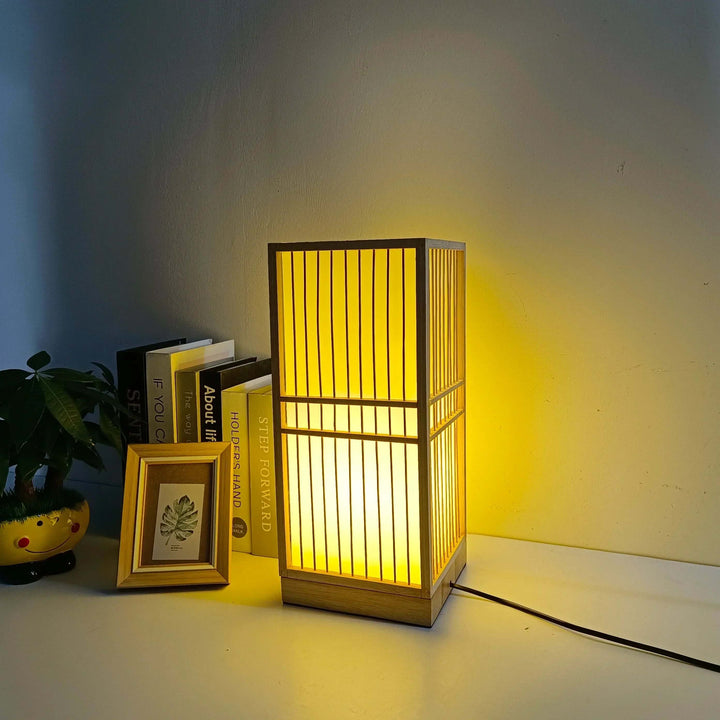 Japansk Bambus Bordlampe for Zen Indretning