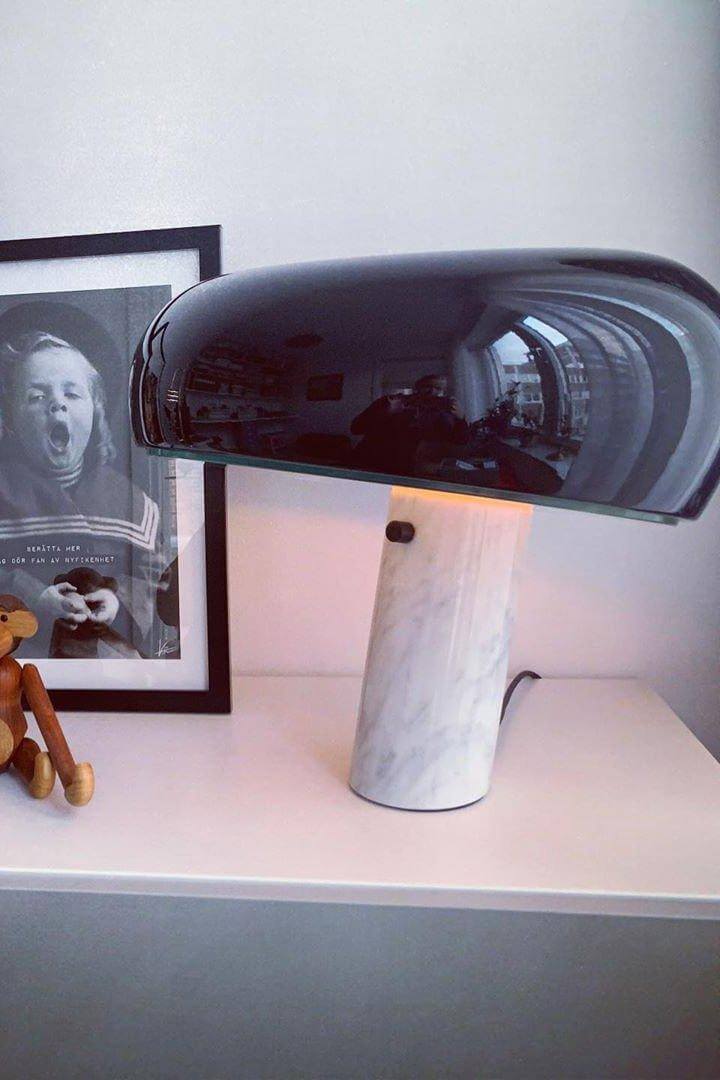 Designer Bordlampe i Marmor