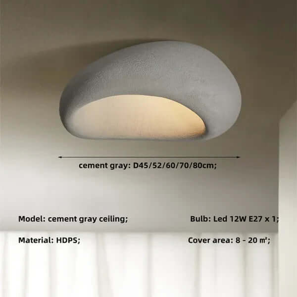 Wabi-Sabi Loft Loftslampe, 45cm, Metal