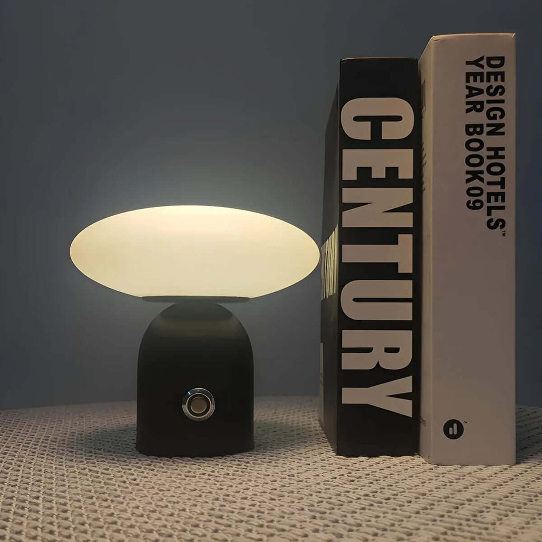 LED Bordpladelampe Svamp Design med Genopladeligt Batteri