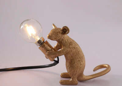 Dekorativ Muse Bordlampe
