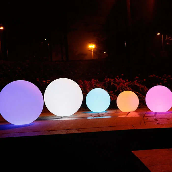 LED Havekuglelampe, Solar, Farveskift