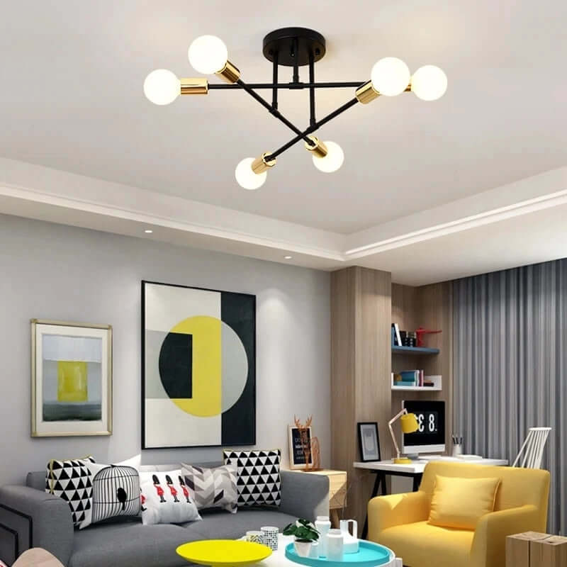 Moderne LED-loftlampe i metaldesign