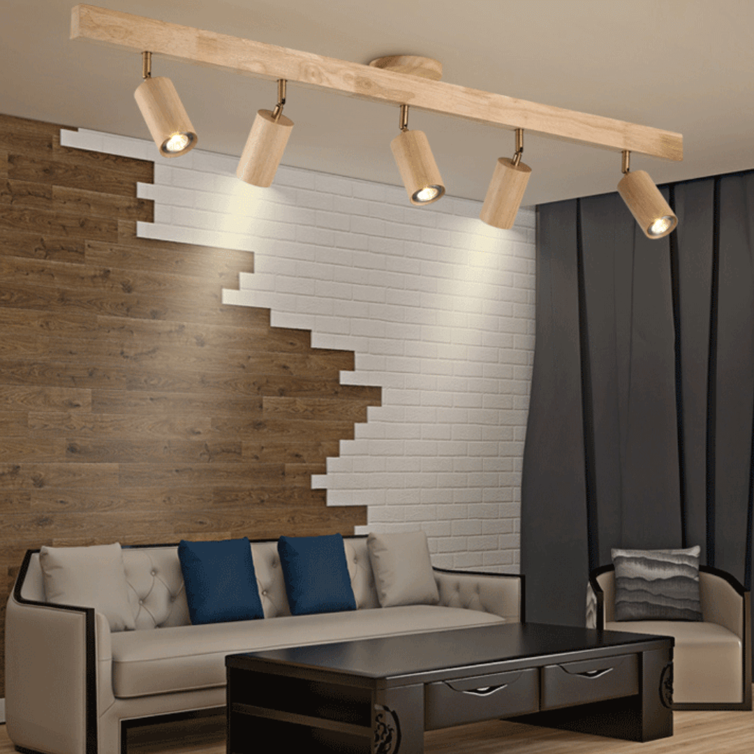 Justerbar loftspot i træ EcoLux