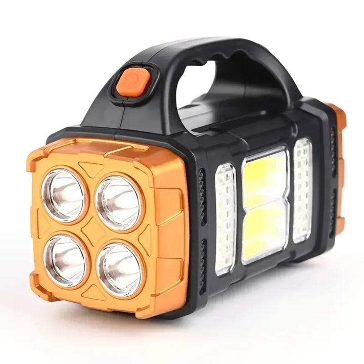 Bærbar 3-i-1 LED campinglygte til outdoor eventyr, med USB-opladning for nem genopladning.