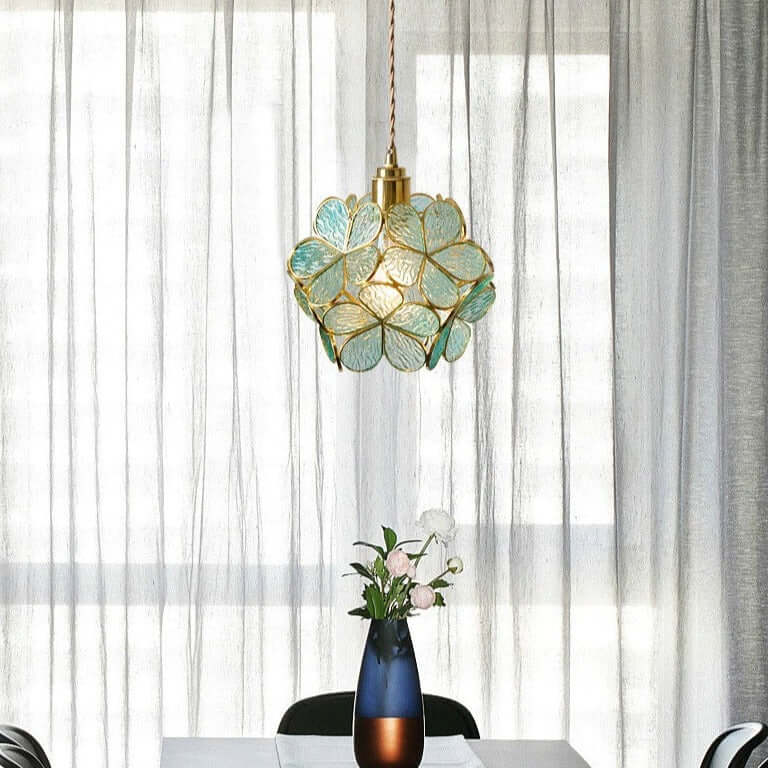 Moderne Nordisk Glas Blomsterpendel Lys