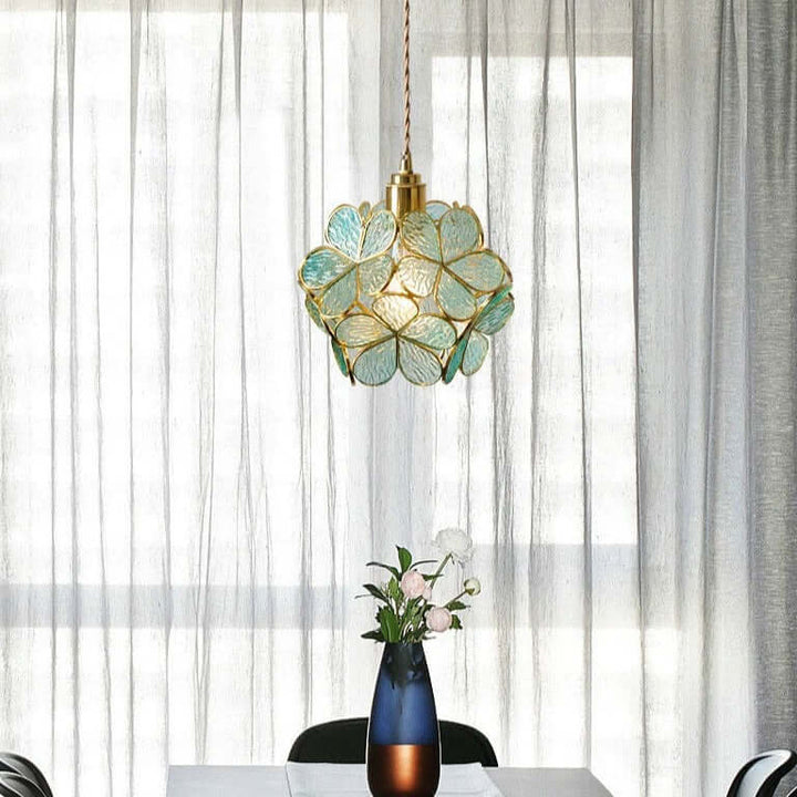 Moderne Nordisk Glas Blomsterpendel Lys