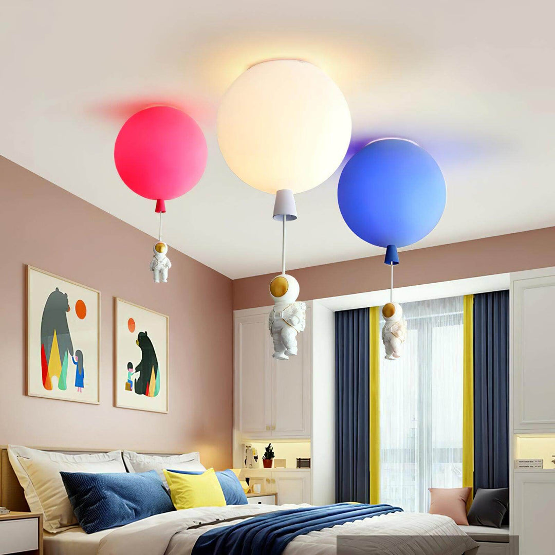 Moderne LED "Måne & Astronaut" Loftslampe