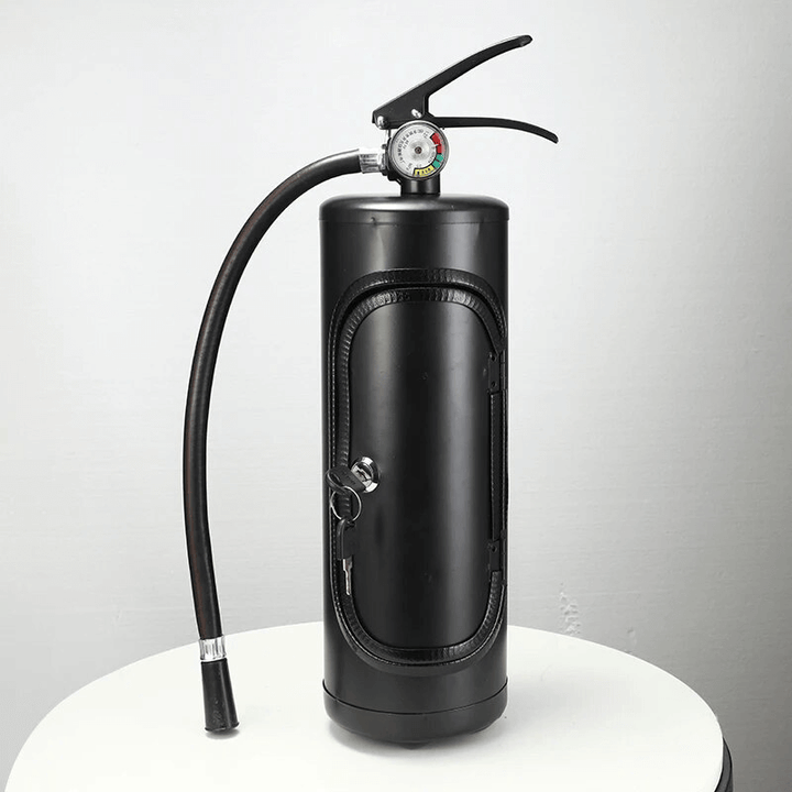Unik vinholder i brandslukker-design Flamma