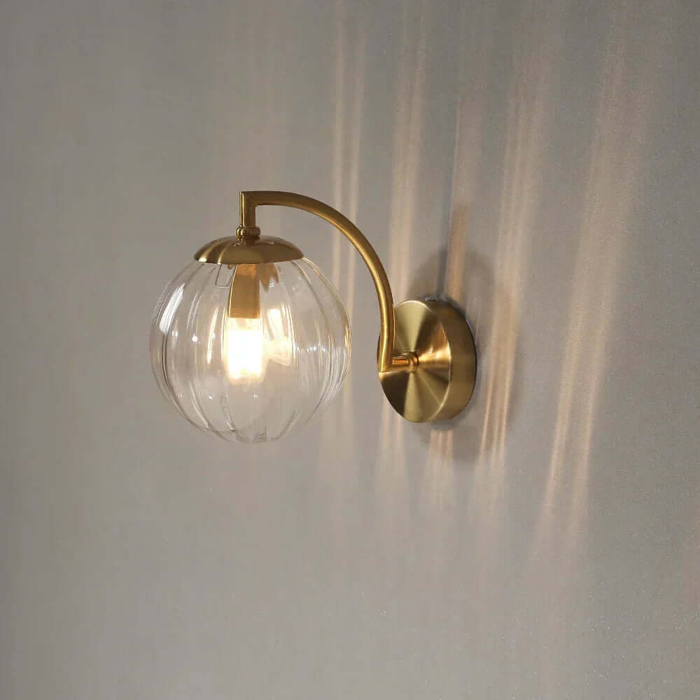 Moderne Glasvæglampe, Varm Hvid, 25cm
