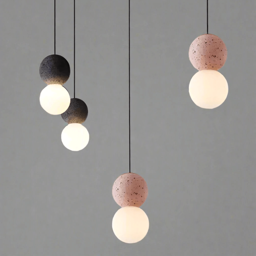 Designer pendellampe med opalglasdiffuser