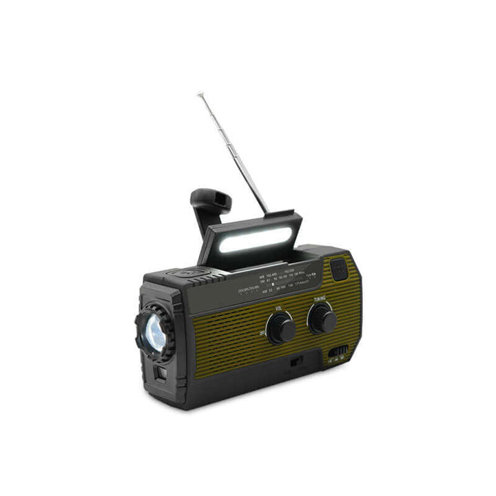 Bærbart Nødradio Solar Håndsvingradio Powerbank