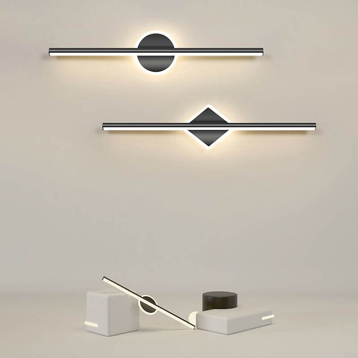 Moderne LED-væglampe - rund & firkantet