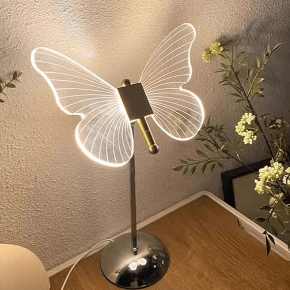 Dekorativ sommerfugl LED-bordlampe