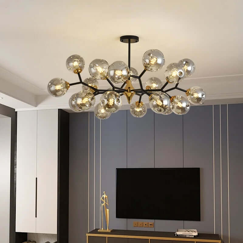 Moderne LED glaskronelysekrone