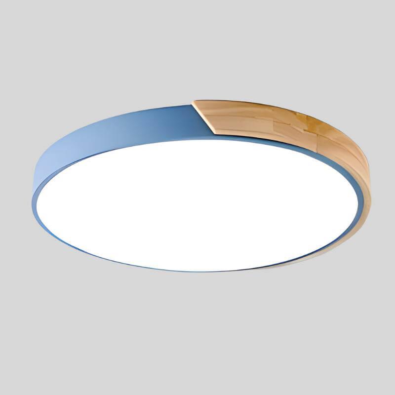 Moderne Rund LED Loft Træloftlampe
